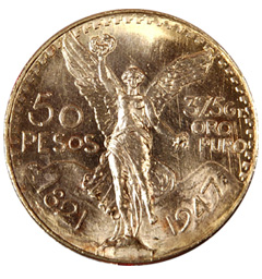 Sell Mexican Gold Centario at Royal Jewelers and Loans Chicago, IL
